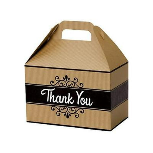 Quantity 10 Red and Gold Striped Gable Boxes 9 X 6 X 6 Quantity 10 Red and Gold Striped Gable Boxes 9 X 6 X 6